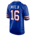 B.Bills #16 David White Jr. Royal Team Game Football Stitched American Jerseys