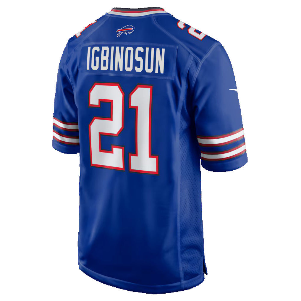 B.Bills #21 Davison Igbinosun Royal Team Game Stitched Football American Jersey