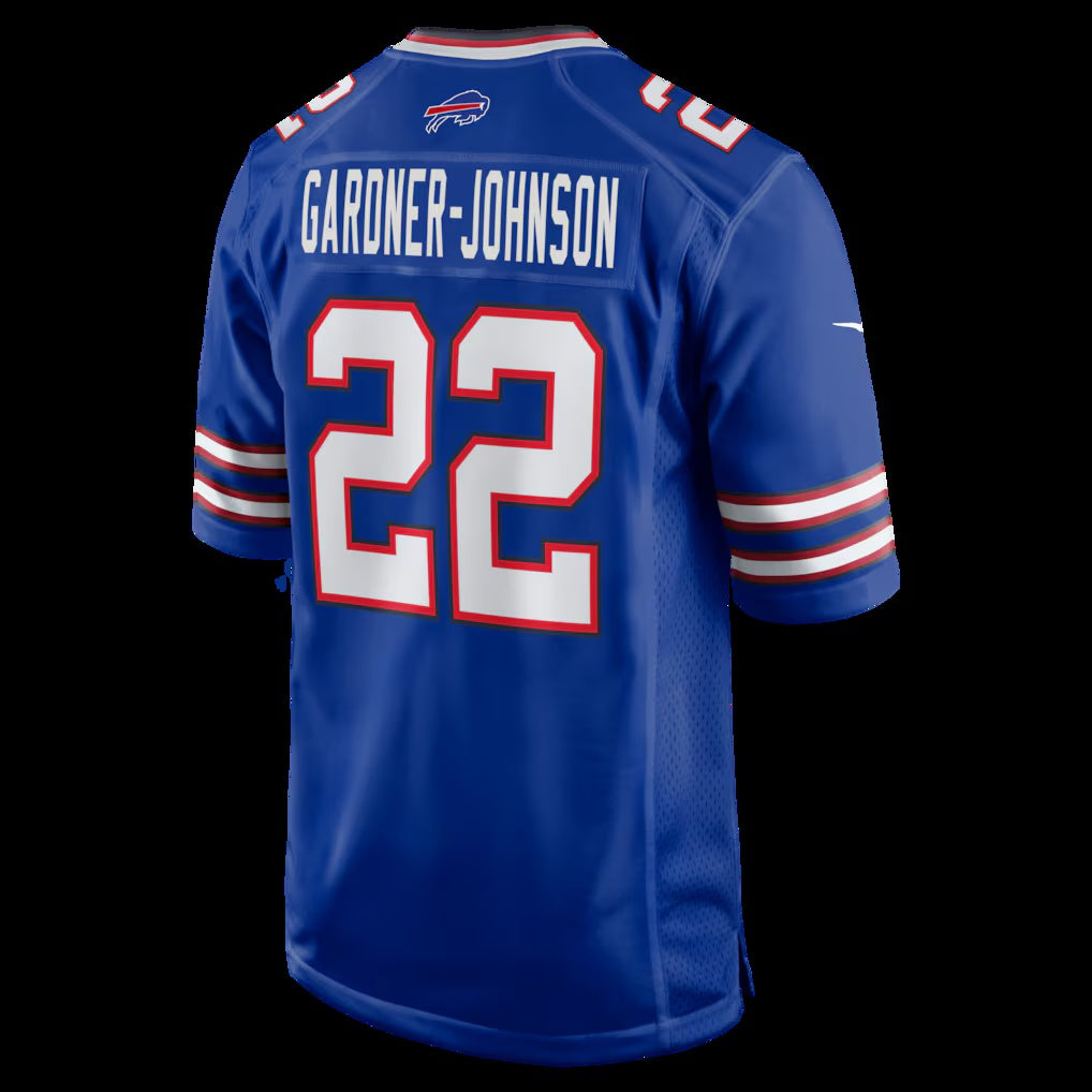 B.Bills #22 Chauncey Gardner-Johnson Royal Team Game Football Stitched American Jerseys