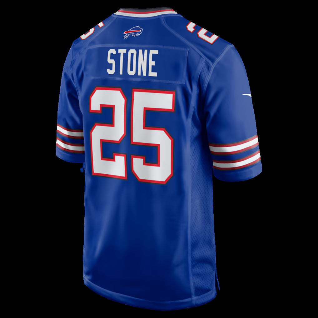 B.Bills #25 Geno Stone Royal Team Game Football Stitched American Jerseys