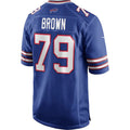 B.Bills #79 Ruben Brown Royal Game Retired Player Jersey American Stitched Football Jerseys