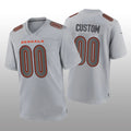 Custom C.Bengals Gray Atmosphere Game Jersey Stitched American Football Jerseys