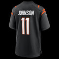C.Bengals #11 Josh Johnson Black Team Game Stitched Football American Jersey