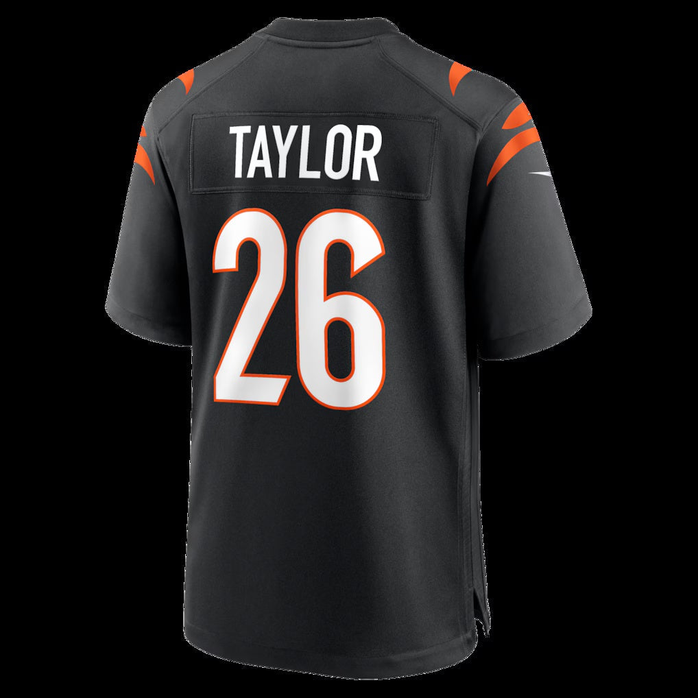 C.Bengals #26 Ja'Sir Taylor Black Team Game Stitched Football American Jersey