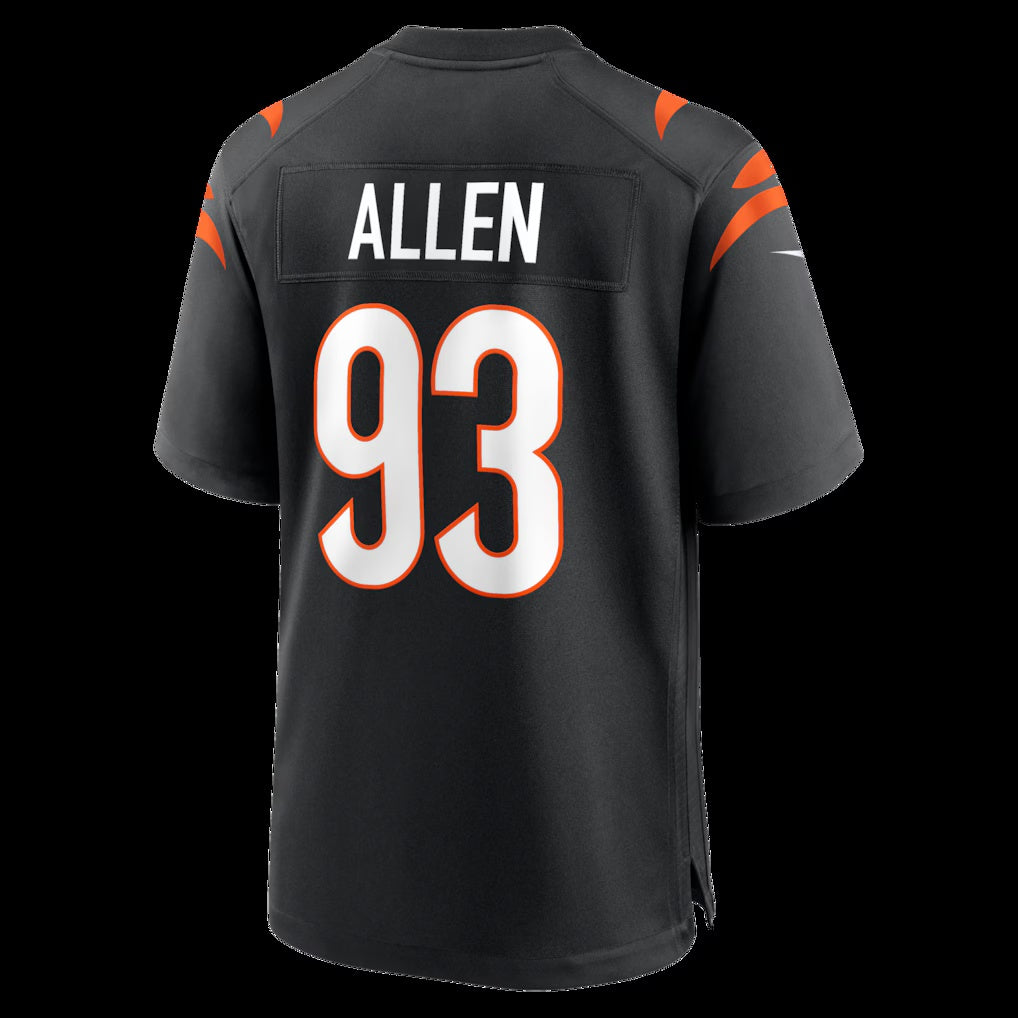 C.Bengals #93 Jonathan Allen Black Team Game Stitched Football American Jersey