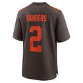 C.Browns #2 Shedeur Sanders Brown Alternate Game Stitched American Football Jerseys