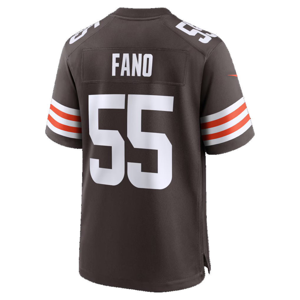 C.Browns #55 Spencer Fano Brown 2026 Draft First Round Pick No. 9 Team Game Stitched American Football Jerseys