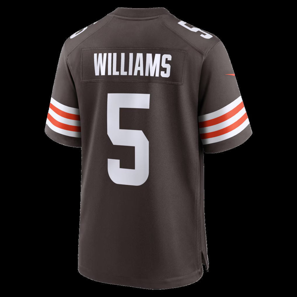 C.Browns #5 Quincy Williams Brown Team Game Stitched American Football Jerseys