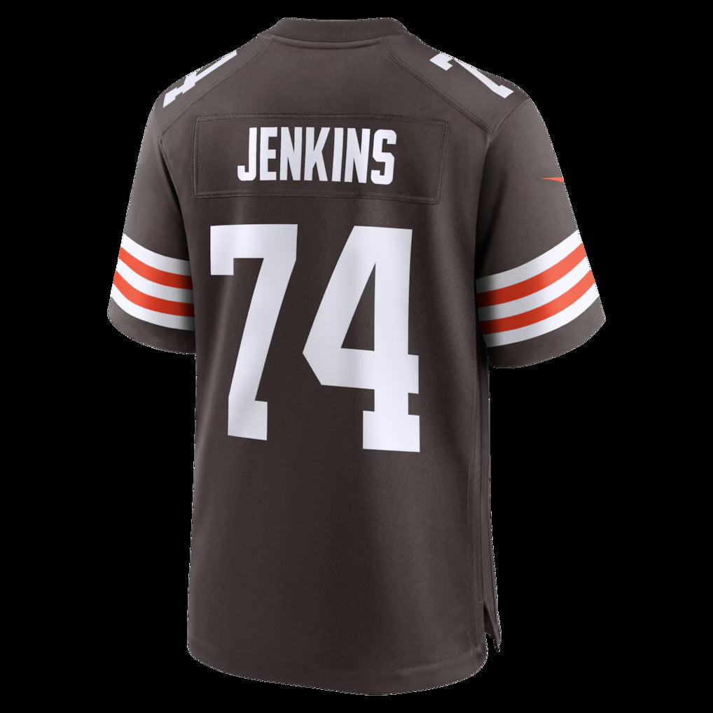 C.Browns #74 Elgton Jenkins Brown Team Game Stitched American Football Jerseys