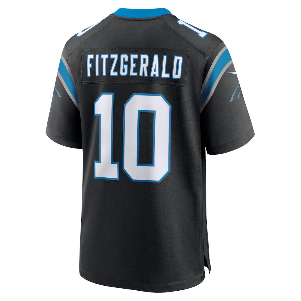 C.Panthers #10 Ryan Fitzgerald Black Team Game Stitched American Football Jerseys