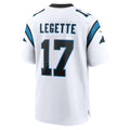 C.Panthers #17 Xavier Legette White Game Stitched Football American Jersey