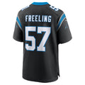 C.Panthers #57 Monroe Freeling Black 2026 Draft First Round Pick No. 19 Team Game Stitched Football American Jersey