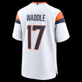 D.Broncos #17 Jaylen Waddle White Game Stitched American Football Jerseys