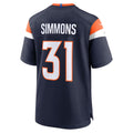 D.Broncos #31 Justin Simmons Navy Alternate Game Stitched American Football Jerseys