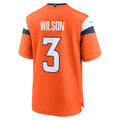 D.Broncos #3 Russell Wilson Orange Game Stitched American Football Jerseys