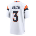 D.Broncos #3 Russell Wilson White Game Stitched American Football Jerseys