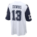 D.Cowboys #13 Caleb Downs White Alternate Game American Football Jerseys
