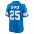 D.Lions #25 Allan George Blue Team Game American Football Jersey