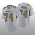 GB.Packers #74 Elgton Jenkins Gray Atmosphere Game Jersey Stitched American Football Jerseys