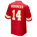 KC.Chiefs #14 Garrett Nussmeier Red Game Stitched American Football Jerseys