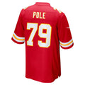 KC.Chiefs #79 Esa Pole Red Team Game Stitched American Football Jerseys