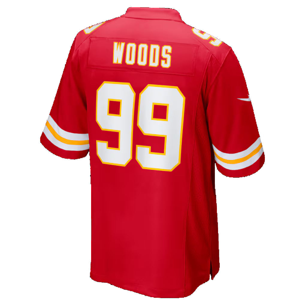 KC.Chiefs #99 Peter Woods Red 2026 Draft First Round Pick No. 29 Team Game Stitched American Football Jerseys
