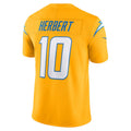 LA.Chargers #10 Justin Herbert Gold Alternate Charger Power Vapor F.U.S.E. Limited American Football Jerseys