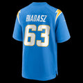 LA.Chargers #63 Tyler Biadasz Powder Blue Team Game Stitched American Football Jerseys