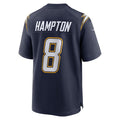 LA.Chargers #8 Omarion Hampton Navy Alternate Super Chargers Game Player American Football Jerseys