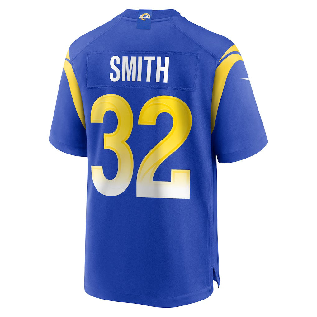 LA.Rams #32 Christopher Smith Royal Team Game Stitched American Football Jerseys