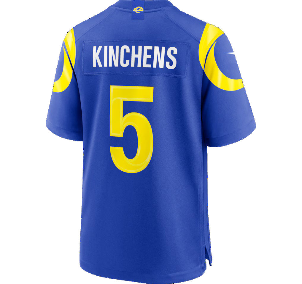 LA.Rams #5 Kamren Kinchens Royal Team Game Stitched Football American Jersey