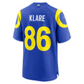 LA.Rams #86 Max Klare Royal Team Game Stitched Football American Jersey
