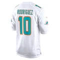 M.Dolphins #10 Jacob Rodriguez White Game Stitched American Football Jerseys