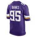 MN.Vikings #95 Caleb Banks Purple 2026 Draft First Round Pick No. 18 Team Game Stitched American Football Jerseys