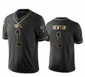 C.Panthers #1 Cam Newton Anniversary Black Stitched American Football Jerseys