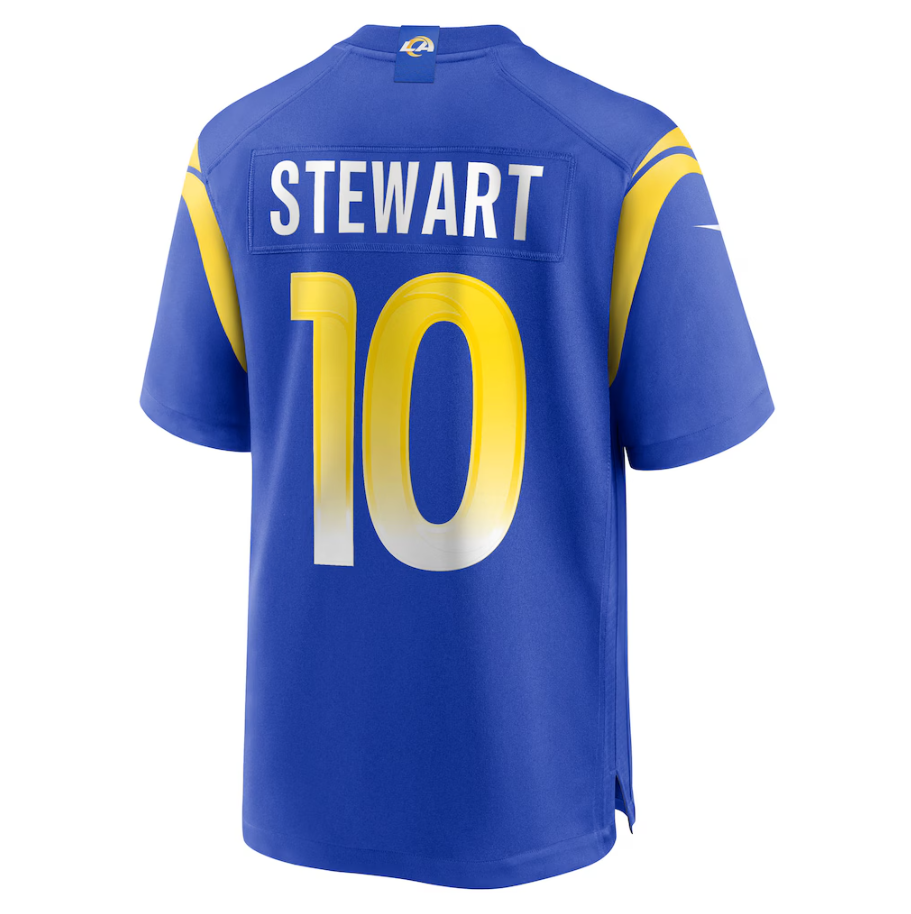 LA.Rams #10 Josaiah Stewart Royal Team Game Stitched American Football Jerseys
